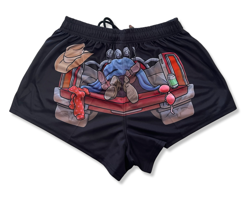 AFS "Couple in back of ute" Footy Shorts (With Pockets)