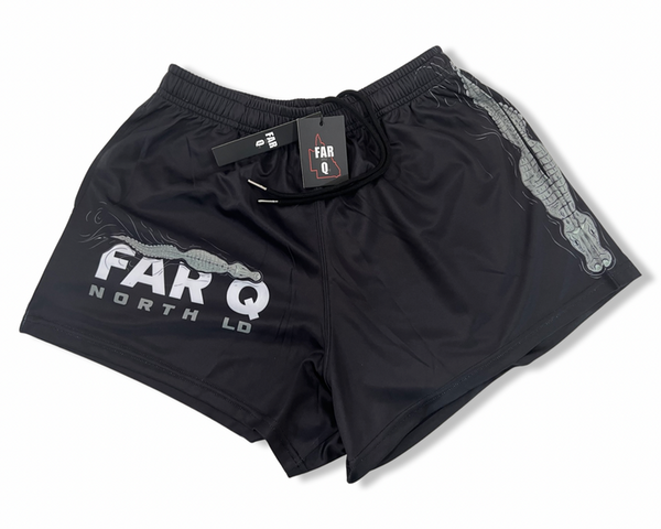 FARQ "Far North QLD" - Footy Shorts Crocodile With Pockets