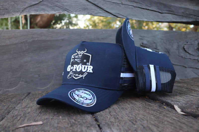GFour “TABLELANDS” - Navy/Black Deep Fit Trucker (Copy)