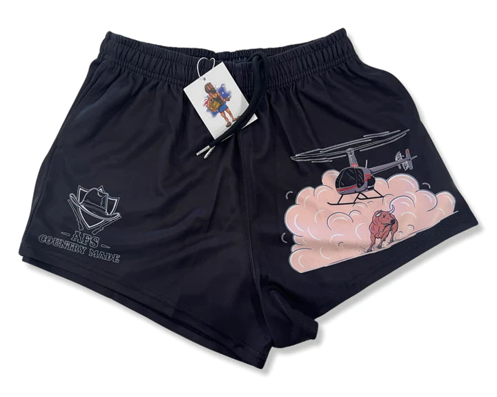 AFS "Bull Catching" Footy Shorts (With Pockets)