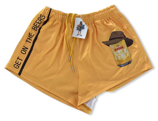 AFS " Gold Beer" Footy Shorts (With Pockets)