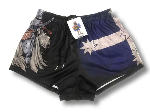 AFS "SUCH IS LIFE, NED KELLY" Footy Shorts (With Pockets)