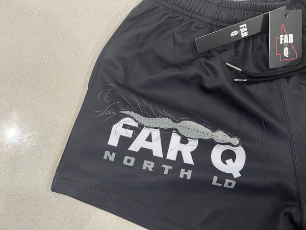 FARQ "Far North QLD" - Footy Shorts Crocodile With Pockets