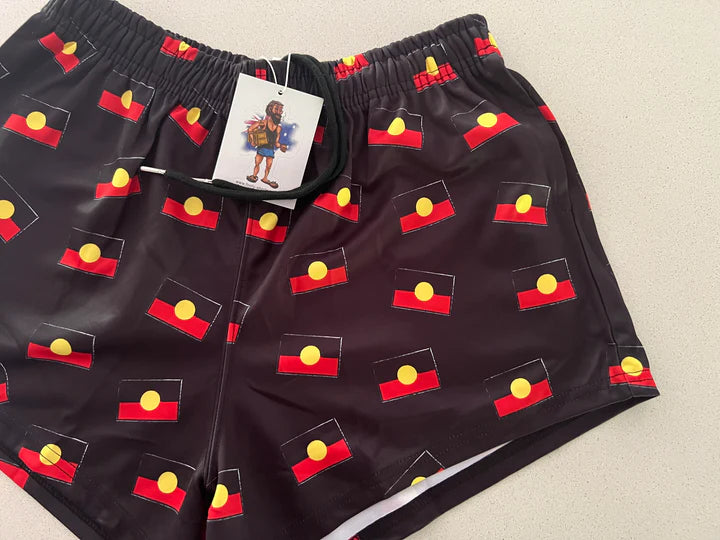 AFS "INDIGENOUS FLAGS" Footy Shorts (With Pockets) (Copy)