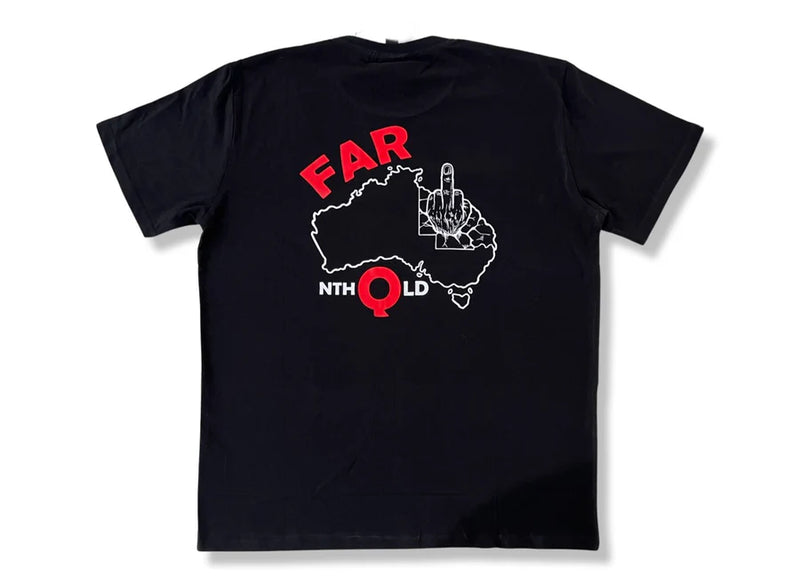 FARQ - T-Shirt - Rude Finger Map