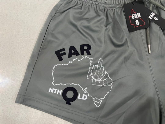 FARQ Army Green Footy Shorts - Mud Crab