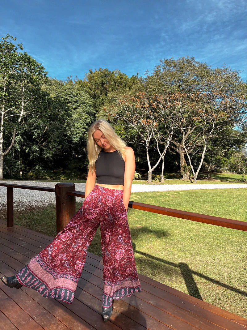 Sadie Print Bombay Pants - Jaase