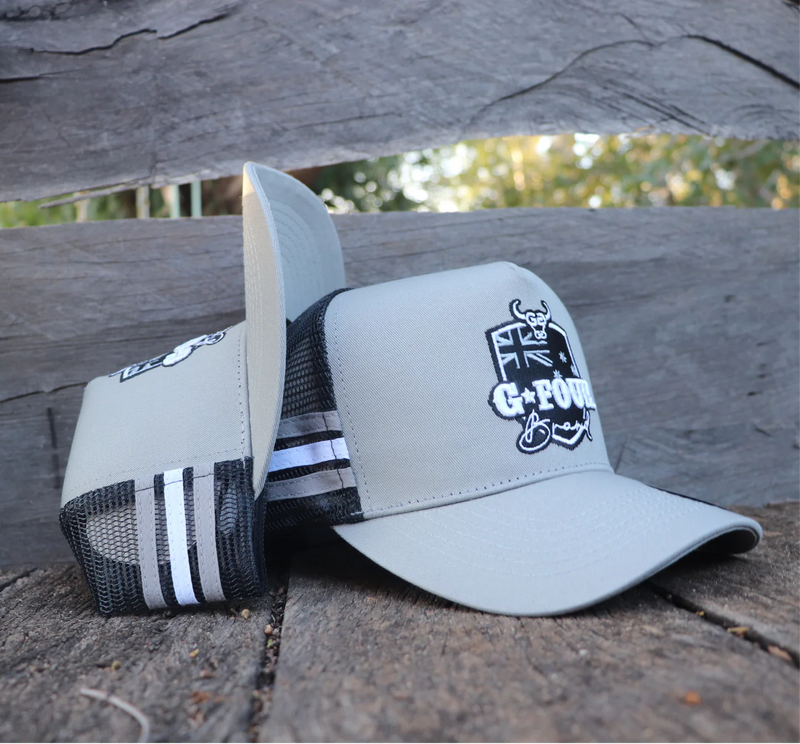 GFour Tablelands Grey/Black -Deep Fit Trucker