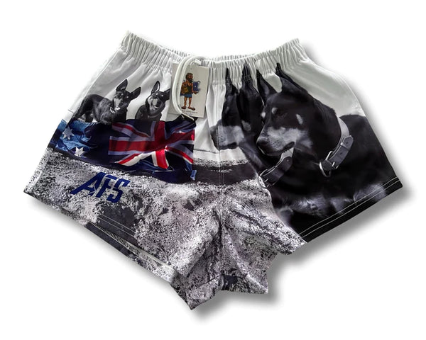 AFS "AUS FLAG KELPIE" Footy Shorts (With Pockets)