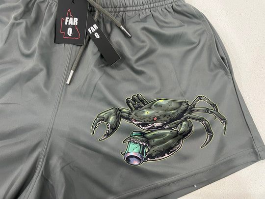 FARQ Army Green Footy Shorts - Mud Crab