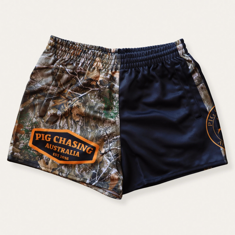 PCA Footy Shorts - Real Camo