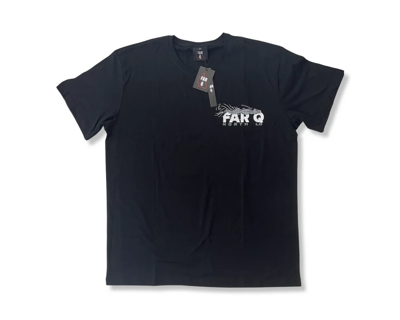 FARQ - T-Shirt - Crocodile  - Black