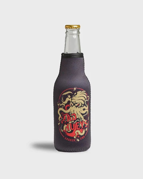 The Mad Hueys KRAKEN TINS | TALL STUBBY COOLER - VINTAGE BLACK-ONE SIZE