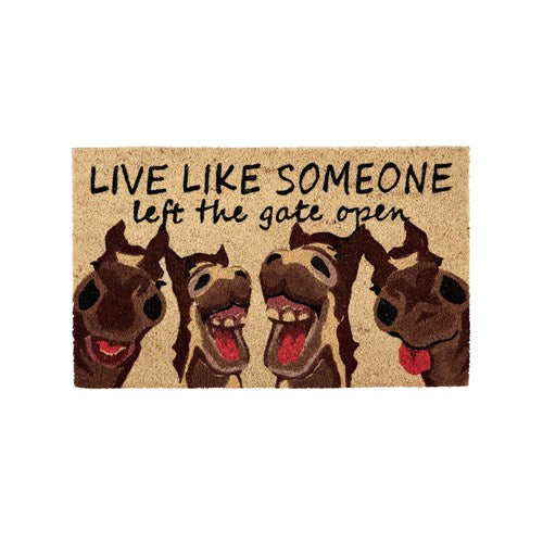 Coir Door Mat- Live Like Someone