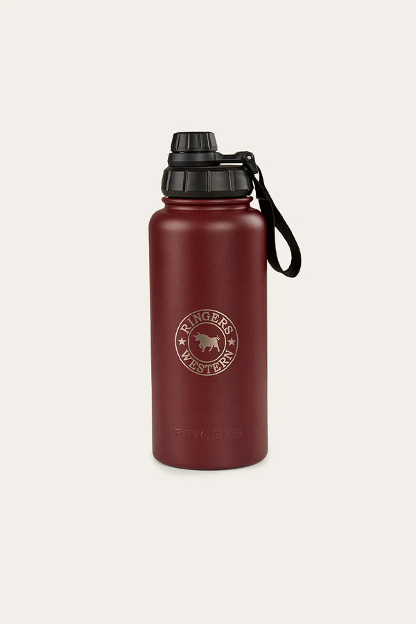 RINGERS WESTERN Longview Drink Bottle- Maroon