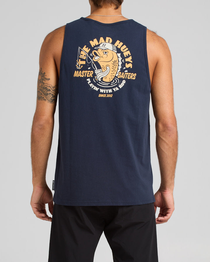 The Mad Hueys MASTER BAITERS | TANK - NAVY