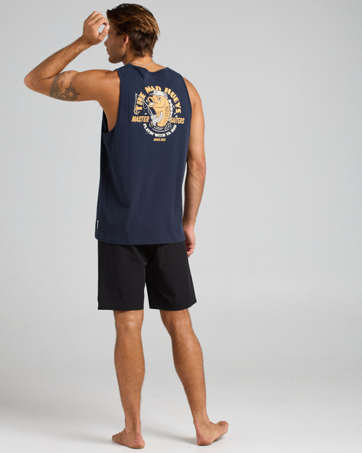 The Mad Hueys MASTER BAITERS | TANK - NAVY