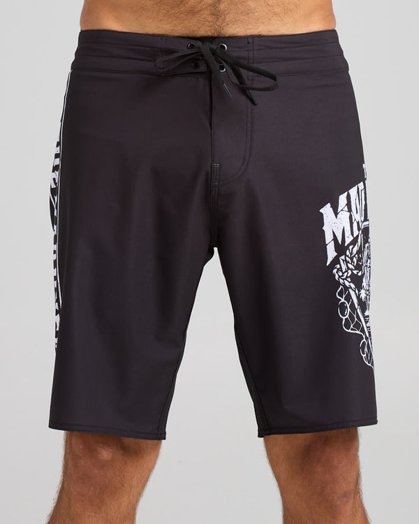 The Mad Hueys PORT SIDE AHOY FKRS | 20" BOARDSHORT - BLACK