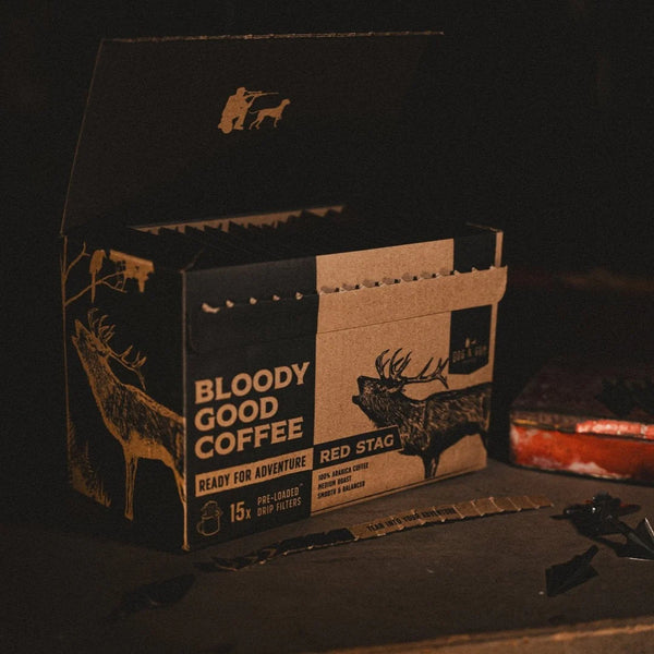 Pre-Loaded Drip Filters Red Stag Medium Roast 15pk - Dog & Gun