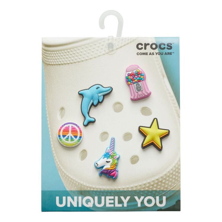 CROCS Jibbitz™ Shoe Charms - Girls Rule 5 Pack