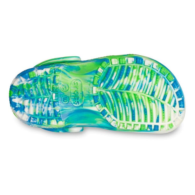 KIDS CLASSIC GLOW CLOG - Marbled Prep Blue/Multi