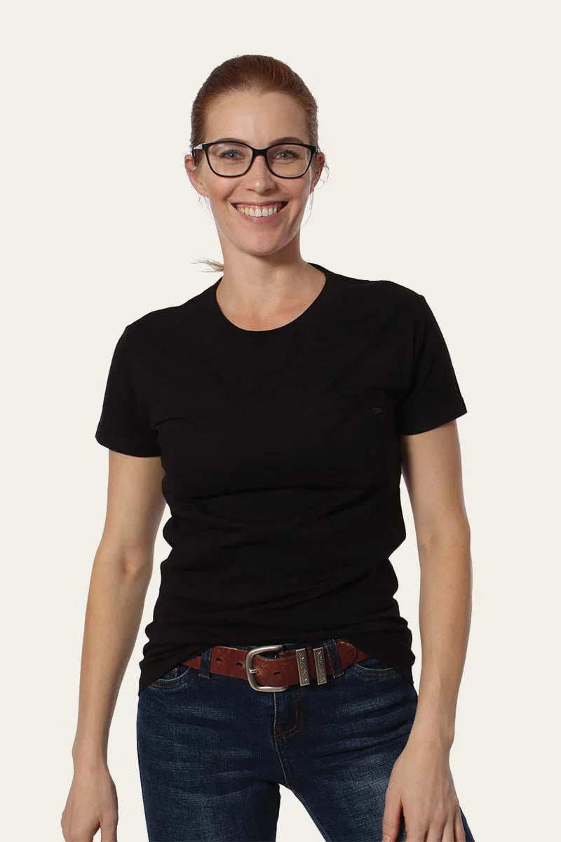 RINGERS WESTERN - Kimberly Women's Pocket T-Shirt- Black
