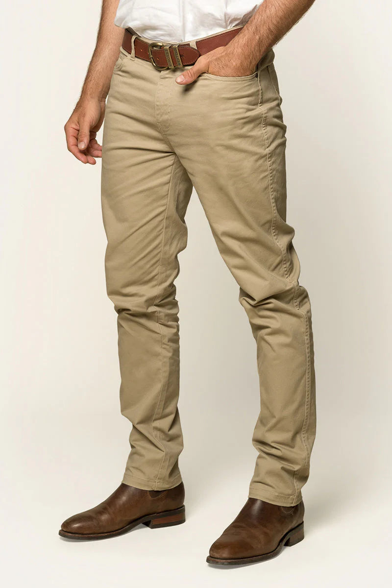 RINGER WESTERN Avondale Mens Drill Jeans- Khaki