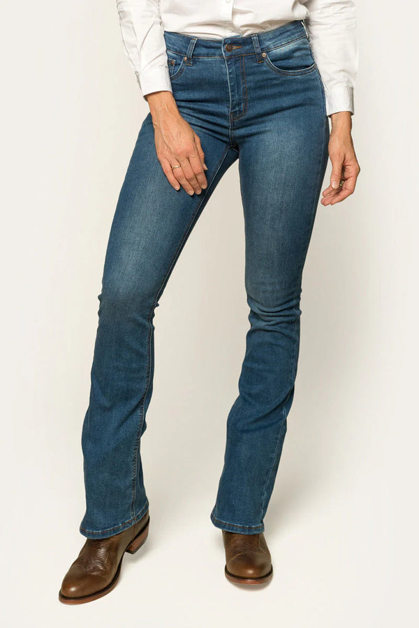 RINGERS WESTERN Penny High Rise Bootleg Jeans - Vintage Blue Wash