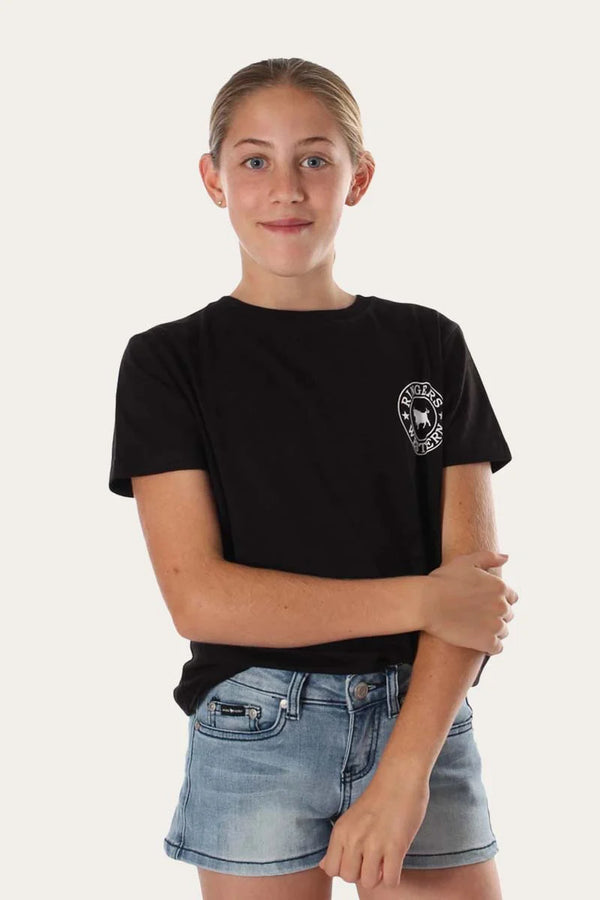 RINGERS WESTERN Signature Bull Kids Classic T-Shirt - Black/White