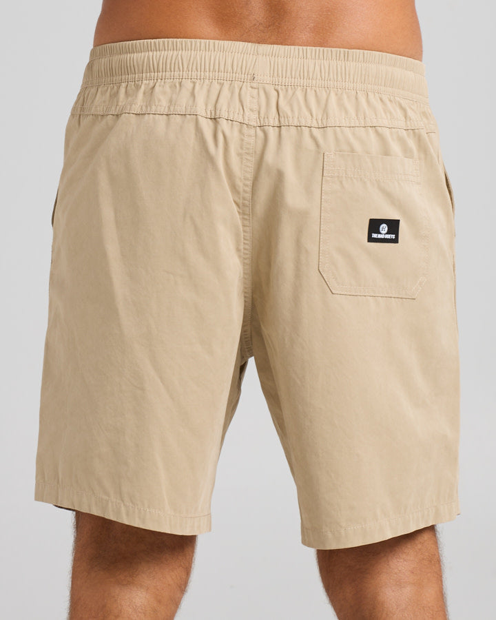 The Mad Hueys SKULL ANCHOR | 18" VOLLEY SHORT - TAUPE