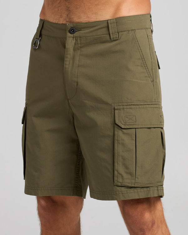 The Mad Hueys SNAGGED | 20" CARGO SHORT - OLIVE