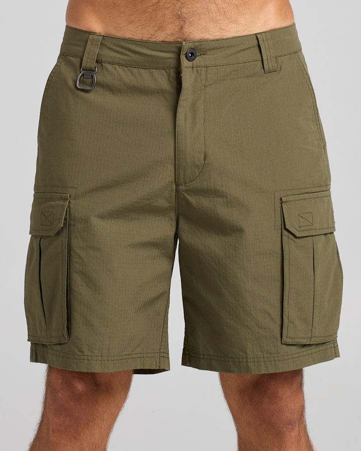 The Mad Hueys SNAGGED | 20" CARGO SHORT - OLIVE