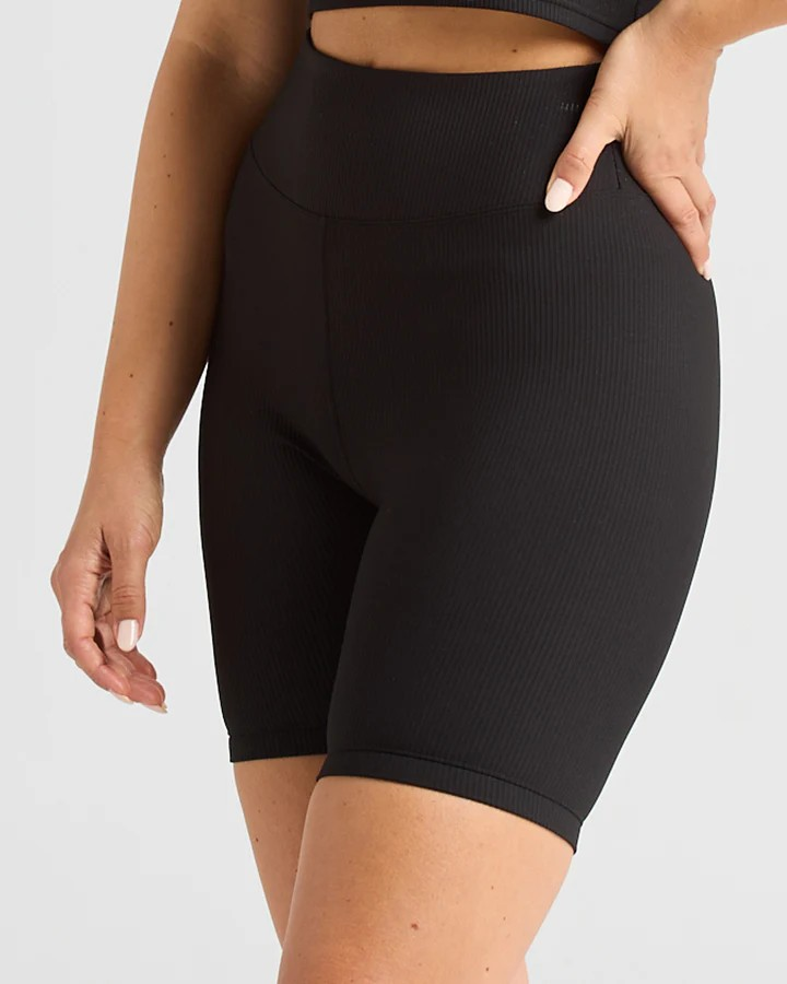 The Mad Hueys FIT HUEYS | WOMENS COMFY SHORT TIGHTS - BLACK