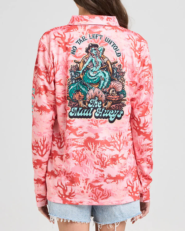 The Mad Hueys TAIL UNTOLD | FISHING JERSEY - CORAL