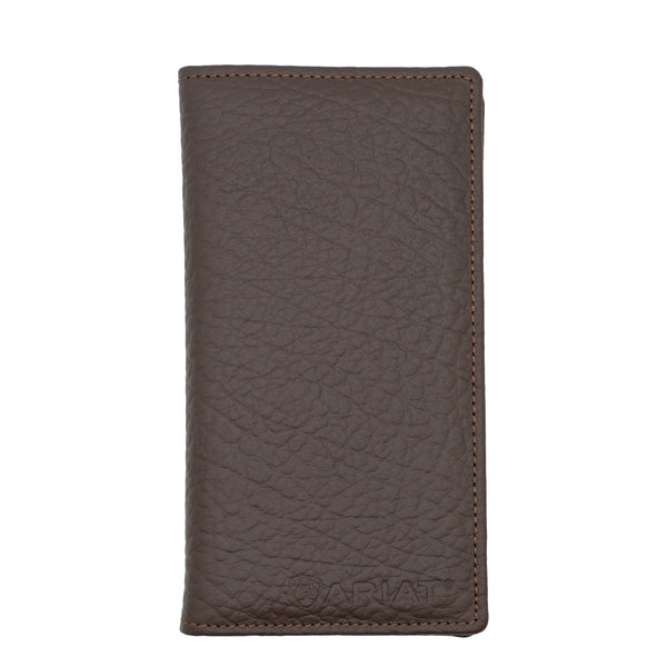 Ariat Logo Rodeo Wallet - Dark Brown – Whiskey and Wildflowers