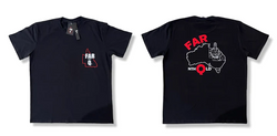 FARQ - T-Shirt - Flipping the Bird Map - Black