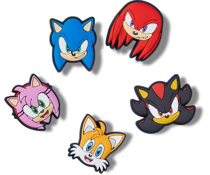 CROCS Jibbitz™ Shoe Charms SONIC THE HEDGEHOG 5 PACK