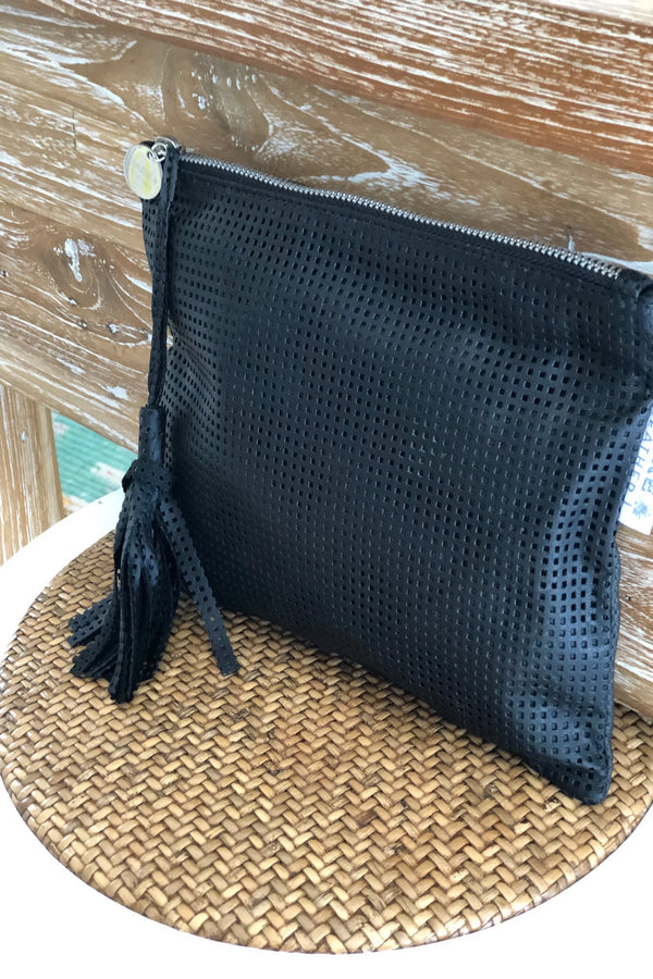 Black - Shelby Clutch Bare Leather