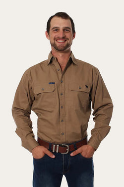 RINGERS WESTERN King River Mens Full Button Work Shirt -Clay