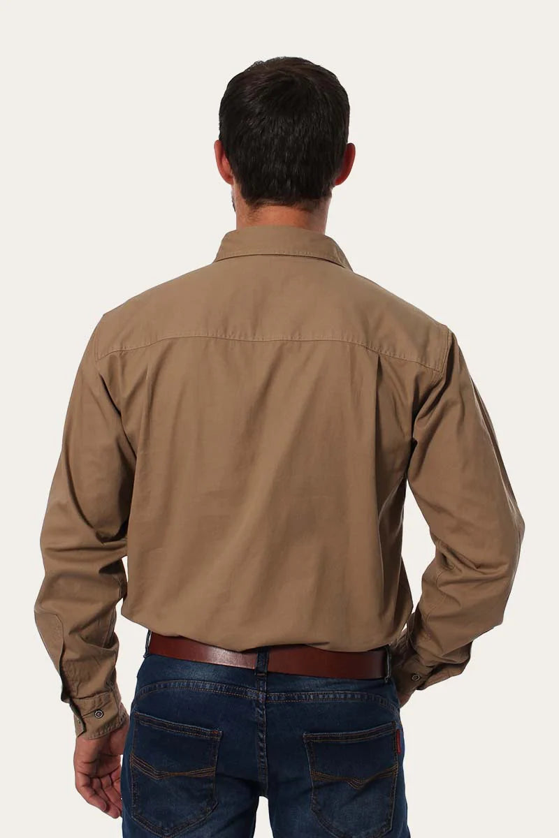 RINGERS WESTERN King River Mens Full Button Work Shirt -Clay