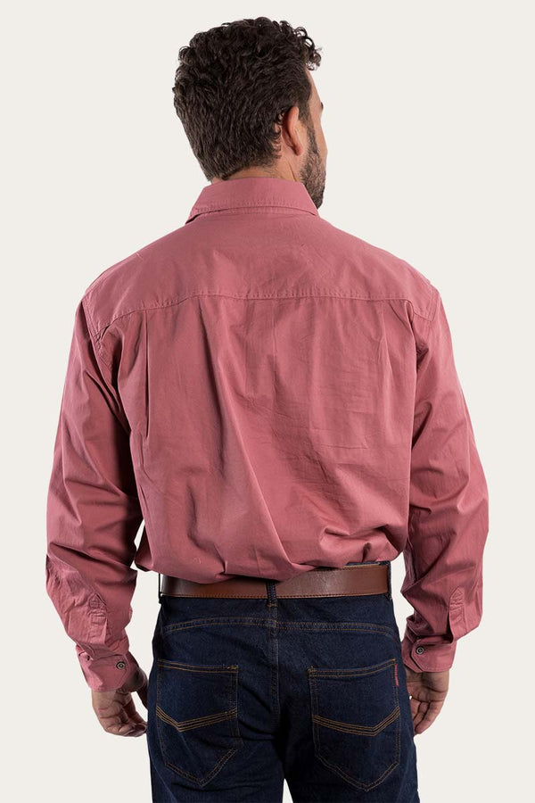 RINGERS WESTERN King River Mens Half button Ringers Western - Dusty Rose