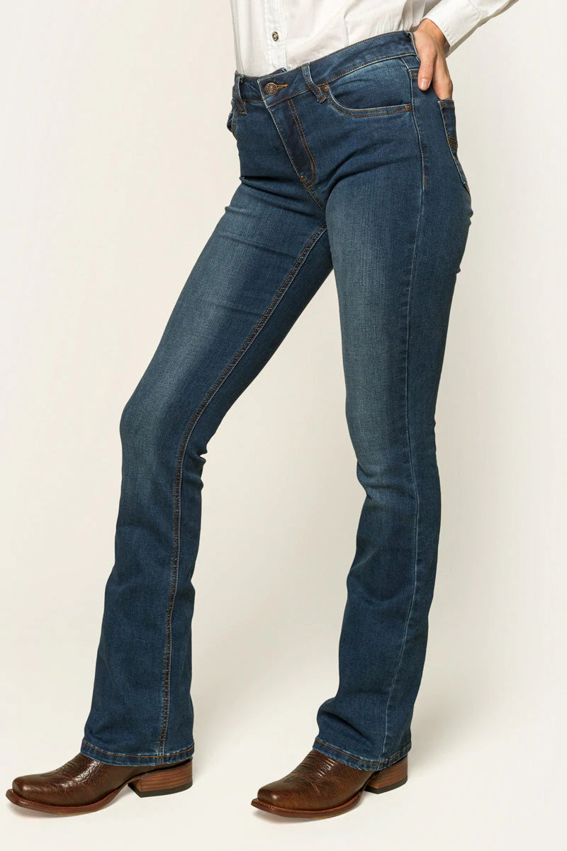 RINGERS WESTERN Katherine Mid Rise Bootleg Jeans - Classic Blue