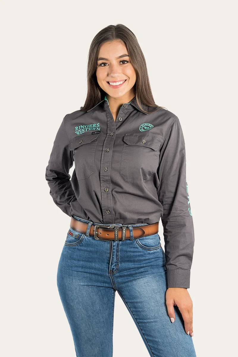 RINGERS WESTERN Signature Jillaroo Womens Full Button Work Shirt - Magnum with Mint