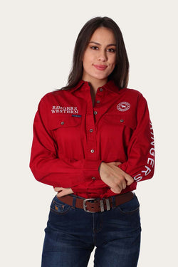 RINGERS WESTERN Women's Signature Jillaroo Work Shirt - Red