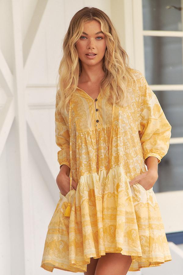 Sun And Sea Print Sparrow Dress - JAASE