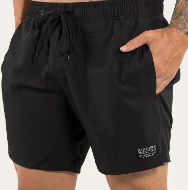 RINGERS WESTERN Avoca Mens Swim Short - Black