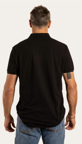 RINGERS WESTERN Essential Mens Polo-Black