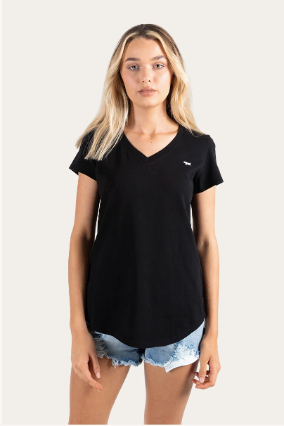Cabarita Womens Relaxed Tshirt- Black