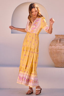 Golden Hour Print Tessa Maxi - JAASE