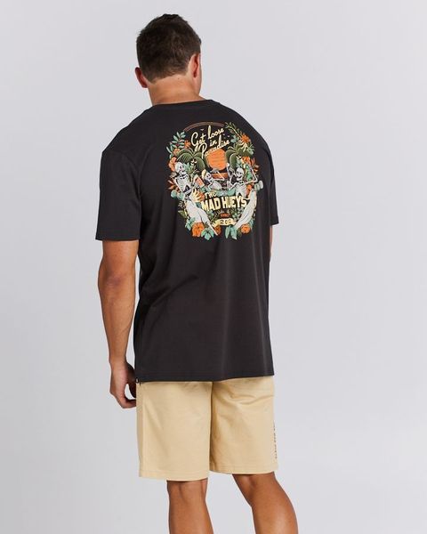 The Mad Hueys Loose In Paradise SS Tee - Vintage Black